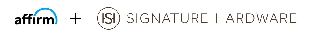 Signature Hardware and Affirm Logos