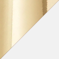 White/Polished Brass