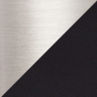 Brushed Nickel/Matte Black